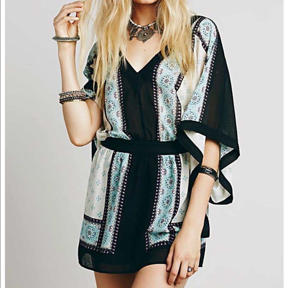 Free People Santa Cruz chiffon dress XS